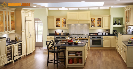 Bố trí phòng bếp một cách hợp lý gọn gàng