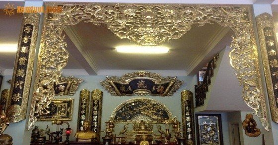 Bài trí đồ thờ phong thủy trong phòng thờ