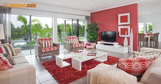 Phong thủy phòng khách cho người mệnh Hỏa gặp may mắn