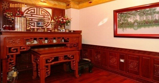 Xem phong thủy phòng thờ, bàn thờ gia tiên 