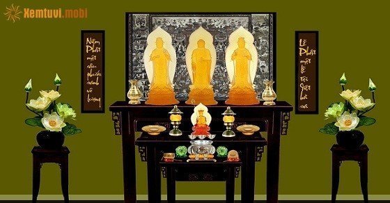 Phong thủy phòng thờ Phật