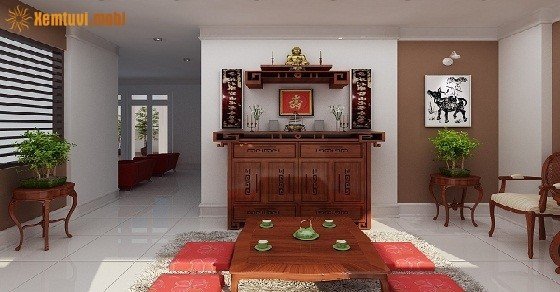 Bố trí phòng thờ chung cư hợp lý Bố trí phòng thờ chung cư hợp lý