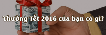 Thưởng Tết 2016 của bạn có gì?