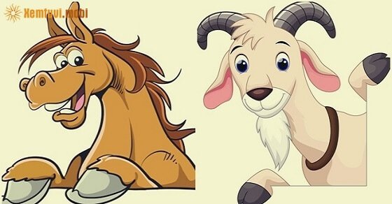 Cặp đôi Ngọ và Mùi (Ngựa và Dê)