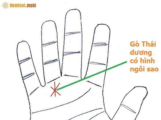 Dấu hiệu trên gò Thái Dương bàn tay Dấu hiệu trên gò Thái Dương bàn tay
