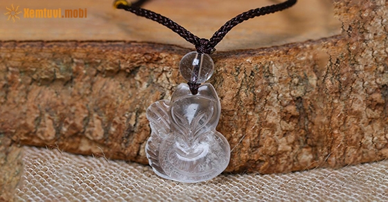 Đá hồ ly thạch anh trắng sang trọng cho người mệnh Kim và mệnh Thủy