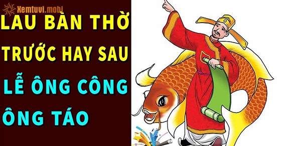 Dọn bàn thờ trước hay sau cúng ông Táo