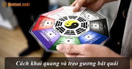 Khai quang gương bát quái