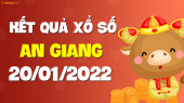 XSAG 20/1 - Xổ số An Giang ngày 20 tháng 1 năm 2022 - SXAG 20/1