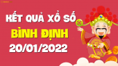XSBDI 20/1 - Xổ số Bình Định ngày 20 tháng 1 năm 2022 - SXBDI 20/1