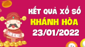 XSKH 23/1 - Xổ số Khánh Hòa ngày 23 tháng 1 năm 2022 - SXKH 23/1