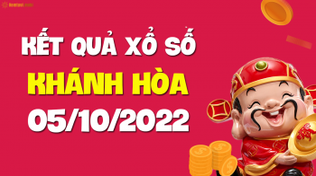 XSKH 5/10 - Xổ số Khánh Hòa ngày 5 tháng 10 năm 2022 - SXKH 5/10