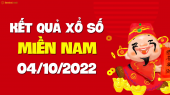 XSMN 4/10 - SXMN 4/10 - KQXSMN 4/10 - Xổ số miền Nam ngày 4 tháng 10 năm 2022