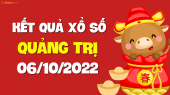 XSQT 6/10 - Xổ số Quảng Trị ngày 6 tháng 10 năm 2022 - SXQT 6/10