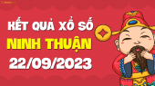 XSNT 22/9 - Xổ số Ninh Thuận ngày 22 tháng 9 năm 2023 - SXNT 22/9