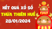 XSTTH 28/1 - Xổ số tỉnh Thừa Thiên Huế ngày 28 tháng 1 năm 2024 - SXTTH 28/1