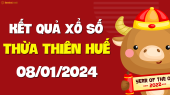 XSTTH 8/1 - Xổ số tỉnh Thừa Thiên Huế ngày 8 tháng 1 năm 2024 - SXTTH 8/1