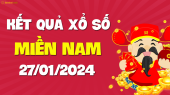 XSMN 27/1 - SXMN 27/1 - KQXSMN 27/1 - Xổ số miền Nam ngày 27 tháng 1 năm 2024