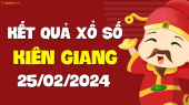 XSKG 25/2 - Xổ số Kiên Giang ngày 25 tháng 2 năm 2024 - SXKG 25/2