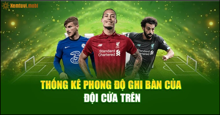 Thống kê phong độ ghi bàn của đội cửa trên Thống kê phong độ ghi bàn của đội cửa trên