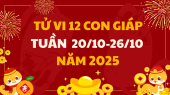 Tử vi 12 con giáp tuần mới từ 20/10 - 26/10/2025 tài lộc