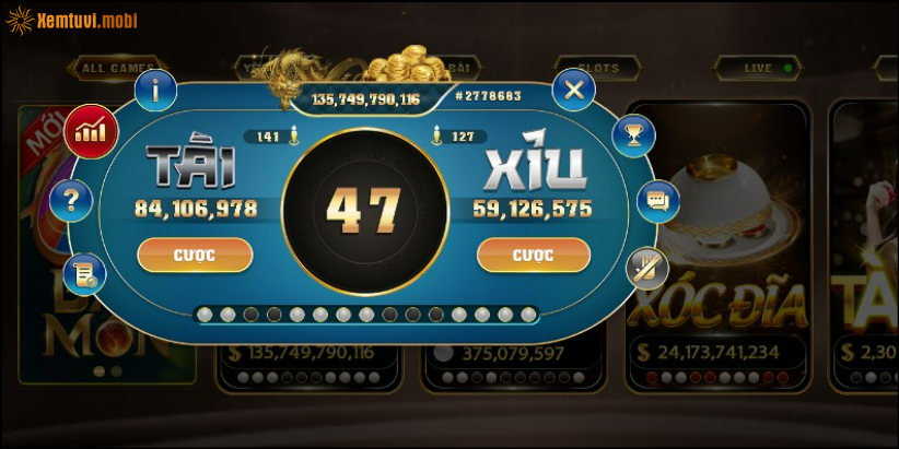 Giao diện game Tài Xỉu 3D HITCLUB Giao diện game Tài Xỉu 3D HITCLUB