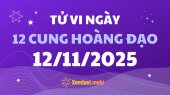 Tử vi 12 cung hoàng đạo thứ 4 ngày 12/11/2025: Sư Tử năng động và nhiệt huyết