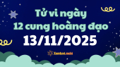 Tử vi 12 cung hoàng đạo thứ 5 ngày 13/11/2025: Xử Nữ cẩn trọng và tỉ mỉ
