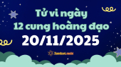 Tử vi 12 cung hoàng đạo thứ 5 ngày 20/11/2025: Nhân Mã lạc quan và nhiệt huyết