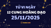 Tử vi 12 cung hoàng đạo thứ 3 ngày 25/11/2025: Nhân Mã năng động, tự tin