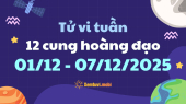 Tử vi tuần mới 12 cung hoàng đạo 1/12 - 7/12/2025: Nhân Mã phấn khởi và nhiệt tình