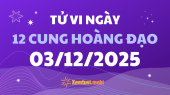 Tử vi 12 cung hoàng đạo thứ 4 ngày 3/12/2025: Nhân Mã năng lượng phóng khoáng