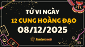 Tử vi 12 cung hoàng đạo thứ 2 ngày 8/12/2025: Sư Tử tự tin và chủ động
