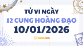 Tử vi 12 cung hoàng đạo thứ 7 ngày 10/1/2026: Ma Kết nghiêm túc và kỷ luật