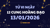 Tử vi 12 cung hoàng đạo thứ 3 ngày 13/1/2026: Nhân Mã tích cực, lạc quan