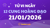 Tử vi 12 cung hoàng đạo thứ 4 ngày 21/1/2026: Bọ Cạp sâu sắc và tập trung