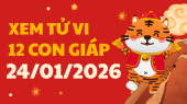Coi bói tử vi 12 con giáp ngày 24/1/2026 - Tài lộc tử vi 12 con giáp