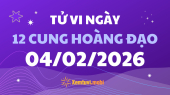 Tử vi 12 cung hoàng đạo thứ 4 ngày 4/2/2026: Sư Tử tự tin, quyết đoán