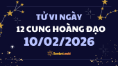 Tử vi 12 cung hoàng đạo thứ 3 ngày 10/2/2026: Ma Kết nghiêm túc và trách nhiệm