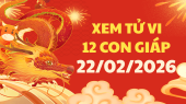Tử vi của 12 con giáp ngày 22/2/2026 - Coi tử vi 12 con giáp tài lộc