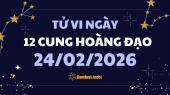 Tử vi 12 cung hoàng đạo thứ 3 ngày 24/2/2026: Kim Ngưu kiên nhẫn và tỉ mỉ