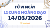 Tử vi 12 cung hoàng đạo thứ 7 ngày 14/3/2026: Song Tử linh hoạt và cởi mở
