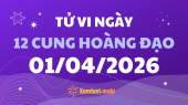 Tử vi 12 cung hoàng đạo thứ 4 ngày 1/4/2026: Nhân Mã năng lượng và sáng tạo