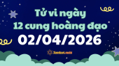 Tử vi 12 cung hoàng đạo thứ 5 ngày 2/4/2026: Ma Kết tập trung vào công việc