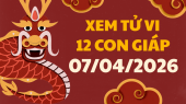 Xem tử vi 12 con giáp ngày 7/4/2026 - Tử vi của 12 con giáp tài lộc