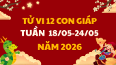 Tử vi 12 con giáp tuần mới từ 18/5 - 24/5/2026 tài lộc