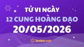 Tử vi 12 cung hoàng đạo thứ 4 ngày 20/5/2026: Xử Nữ chuyên nghiệp và tỉ mỉ